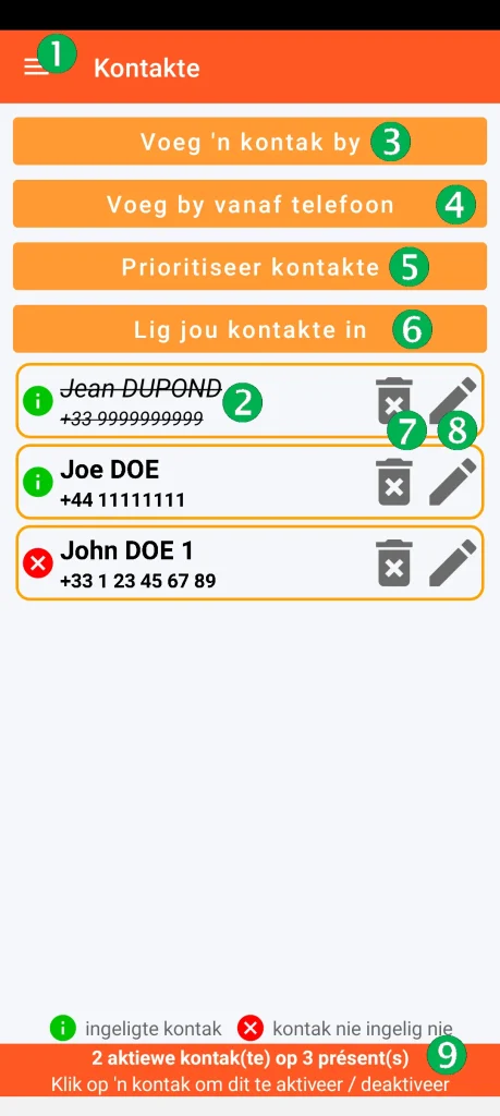 SOS Universal - kontakbestuur