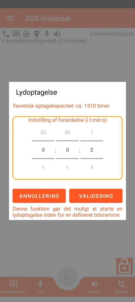 SOS Universal - lydoptagelse