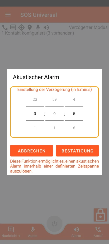 SOS Universal - akustischer Alarm