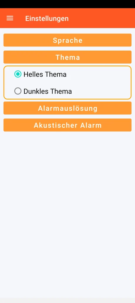 SOS Universal - Einstellung des visuellen Themas