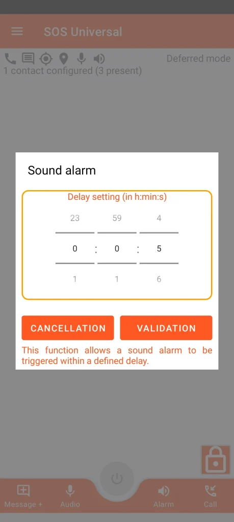 SOS Universal - sound alarm