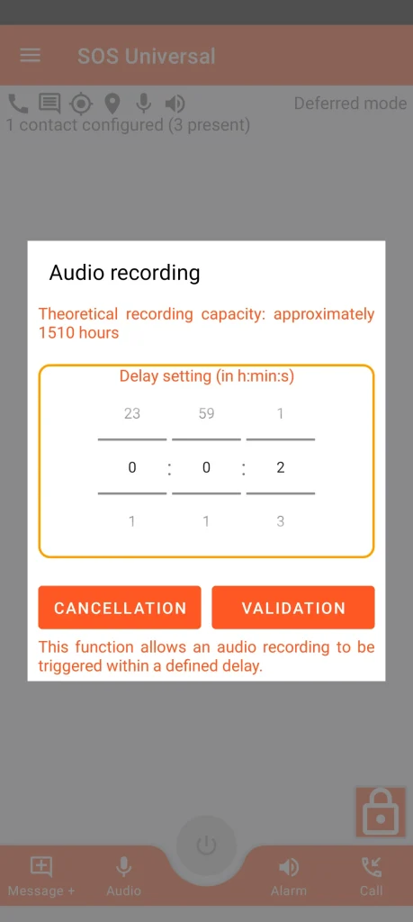 SOS Universal - audio recording