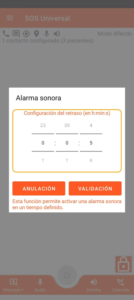 SOS Universal - alarma sonora