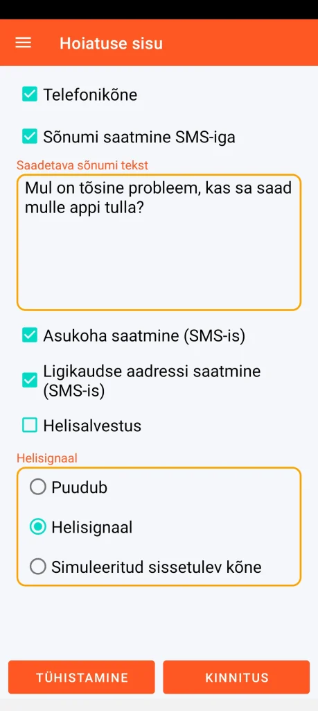 SOS Universal – hoiatuse sisu