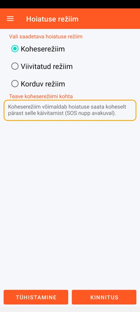 SOS Universal – koheserežiim