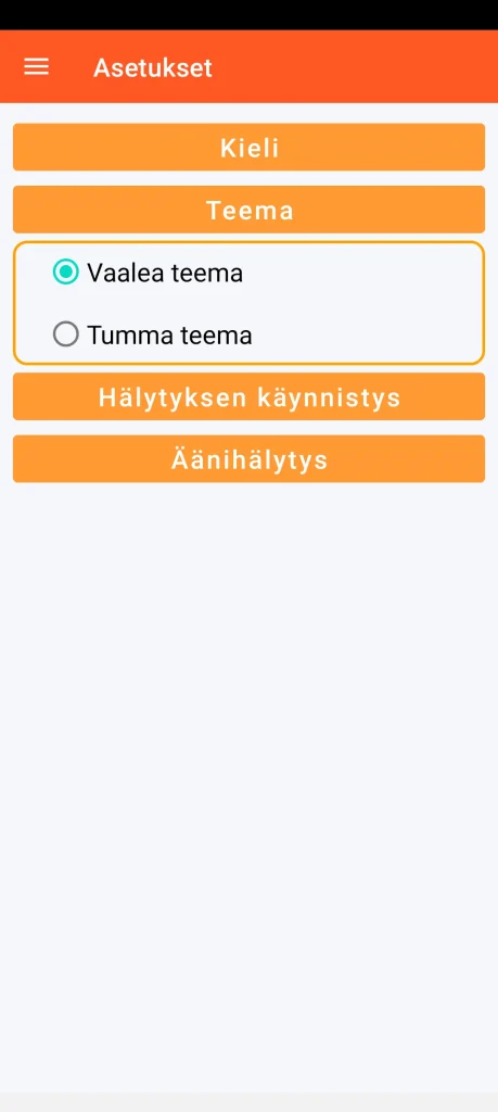 SOS Universal - visuaalisen teeman asetukset