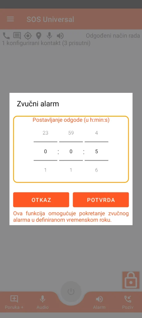 SOS Universal - zvučni alarm
