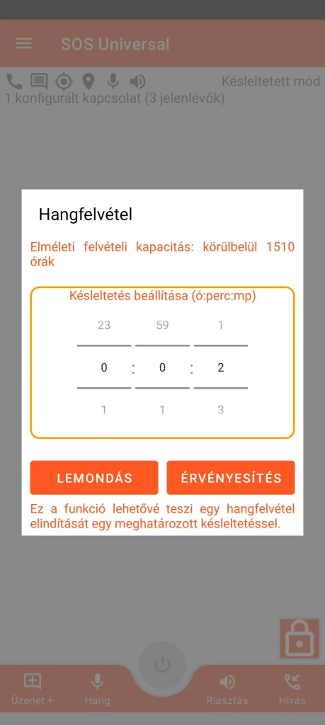 SOS Universal - hangfelvétel