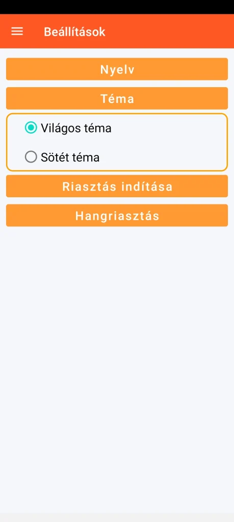 SOS Universal - vizuális téma beállításai