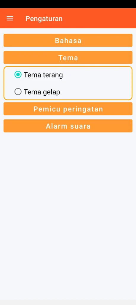 SOS Universal - pengaturan tema visual