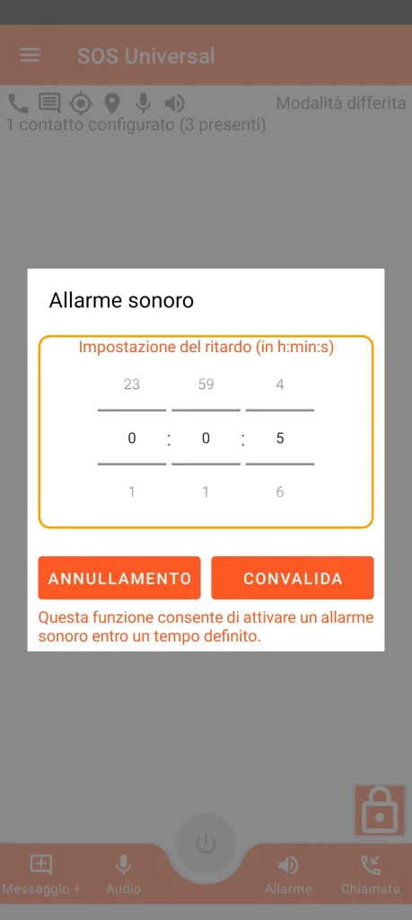 SOS Universal - allarme sonoro