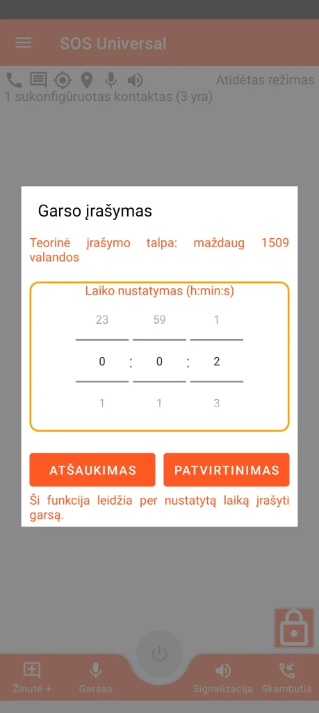 SOS Universal – garso įrašas