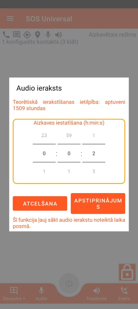 SOS Universal – audio ieraksts