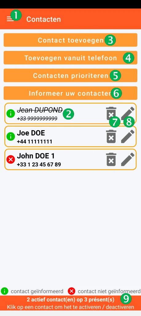 SOS Universal - contactbeheer