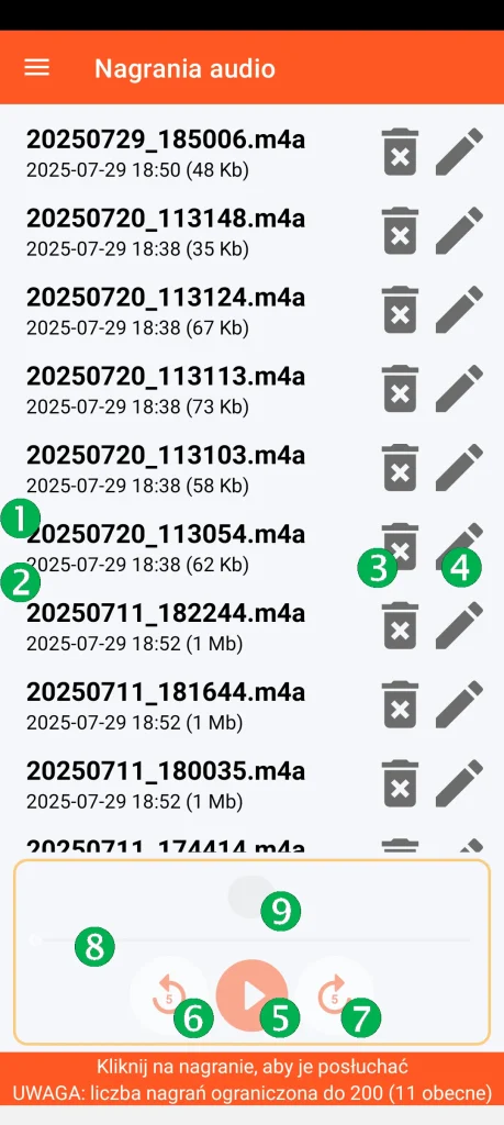SOS Universal – zarządzanie nagraniami audio