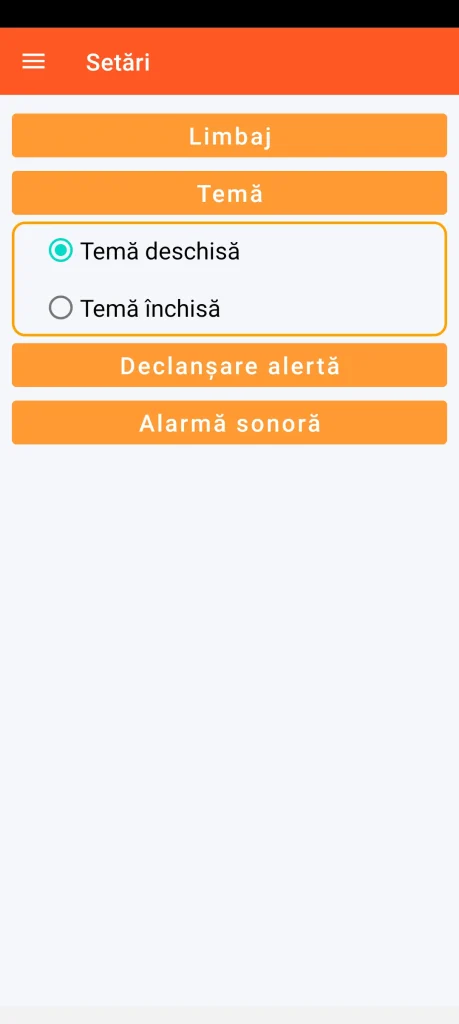 SOS Universal - setarea temei vizuale