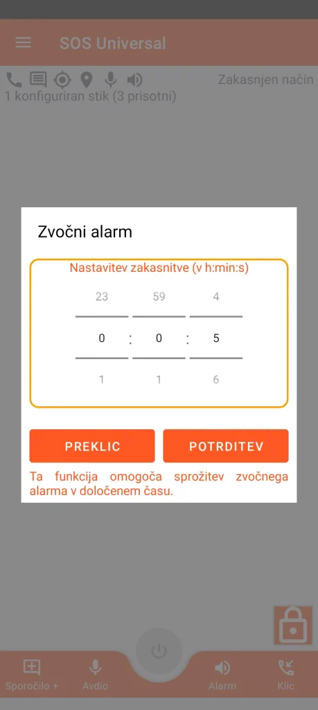 SOS Universal - zvočni alarm