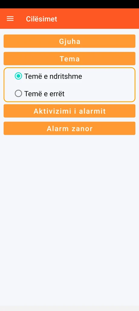 SOS Universal - konfigurimi i temës vizuale