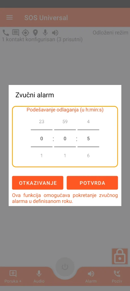 SOS Universal - zvučni alarm