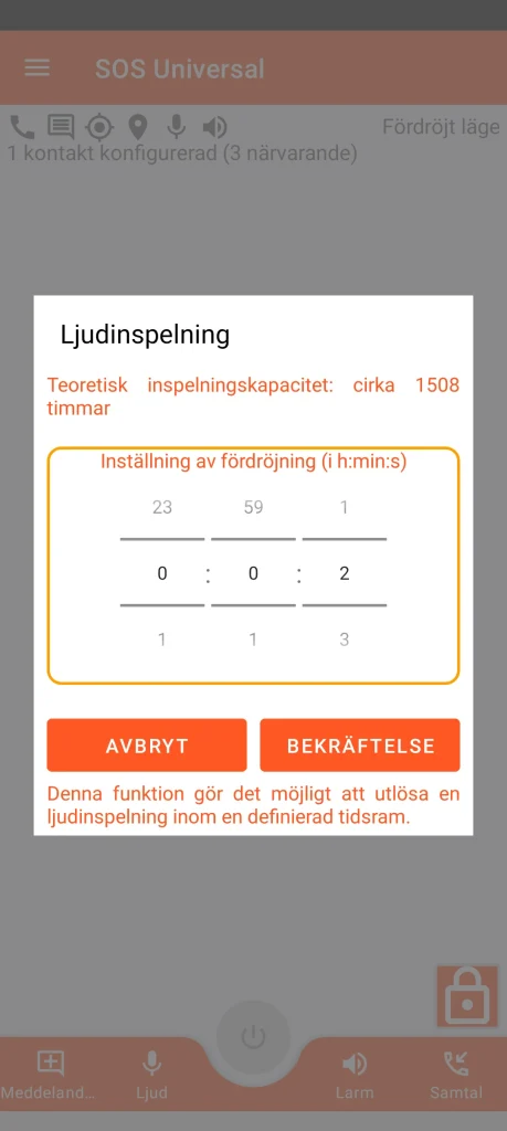 SOS Universal - ljudinspelning