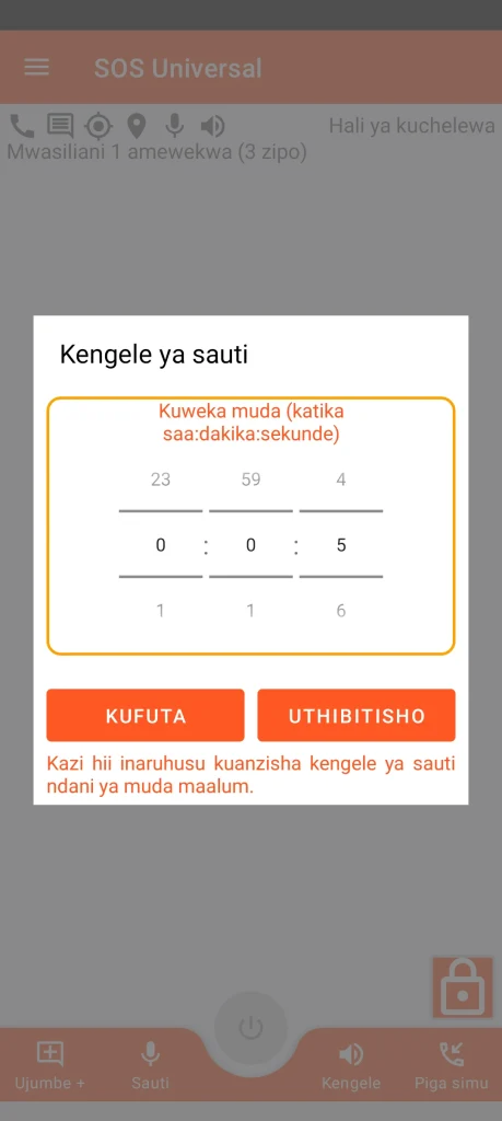 SOS Universal - kengele ya sauti