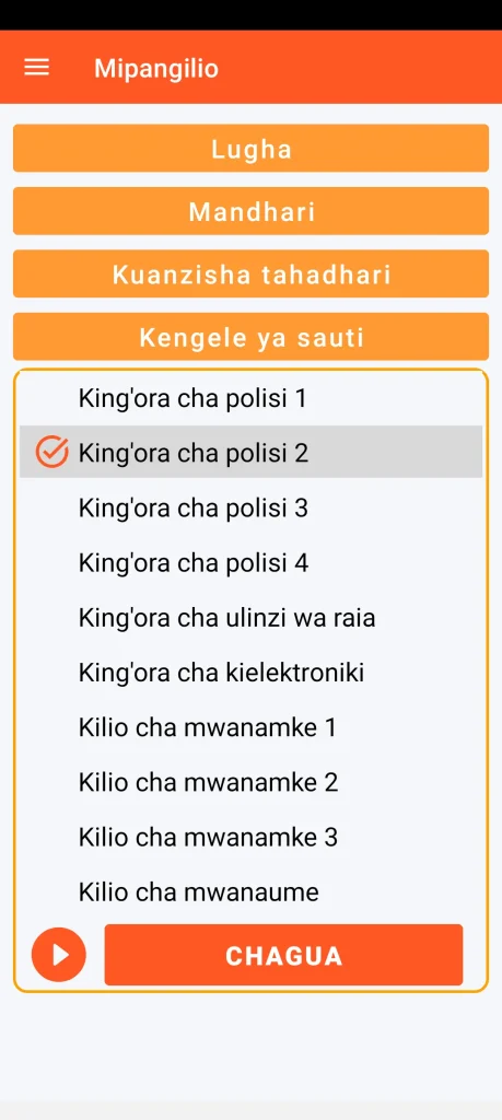SOS Universal - usanidi wa kengele ya sauti