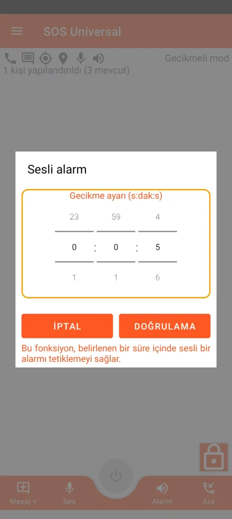 SOS Universal - sesli alarm