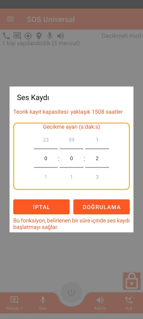 SOS Universal - ses kaydı