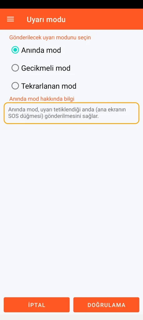 SOS Universal - anında mod