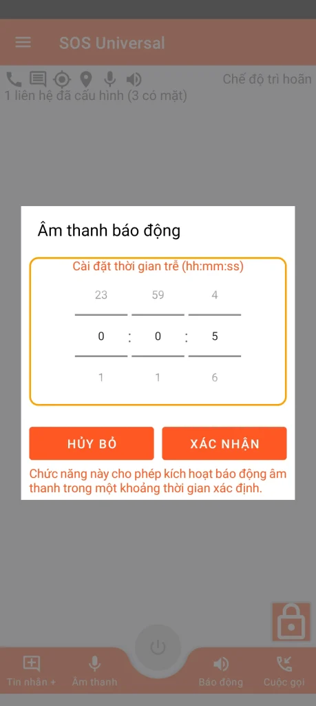 SOS Universal - báo động âm thanh