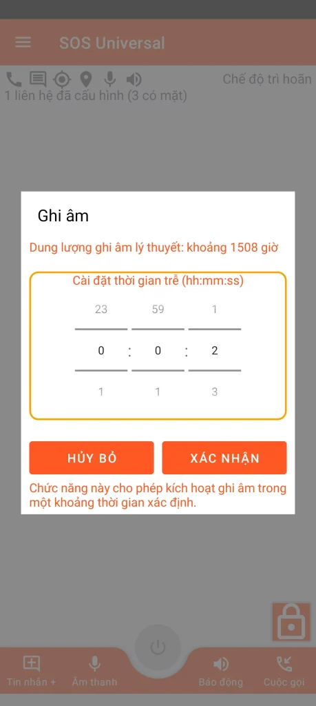 SOS Universal - ghi âm