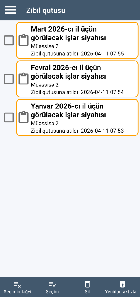 LocalSafeBox - Zibil qutusunun idarə edilməsi