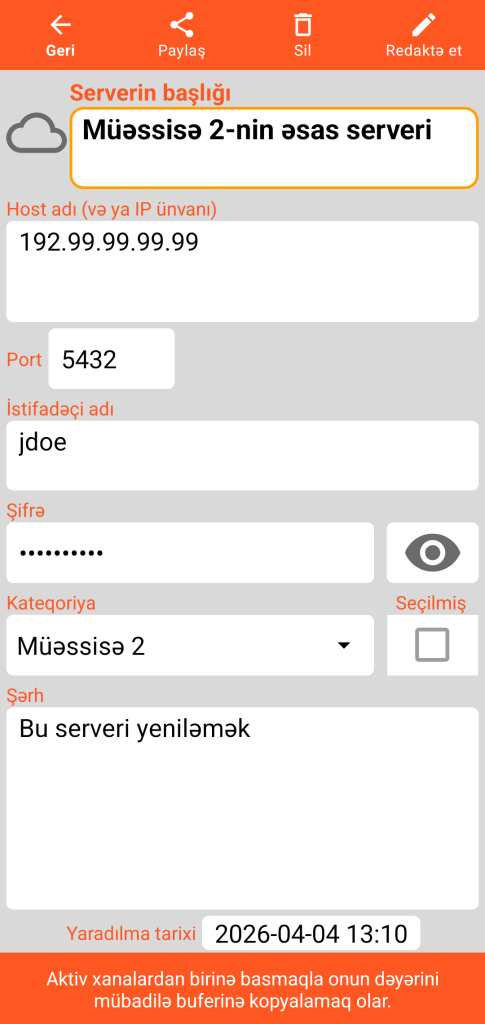 LocalSafeBox - Serverə baxış