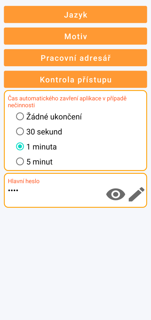 LocalSafeBox - Správa řízení přístupu