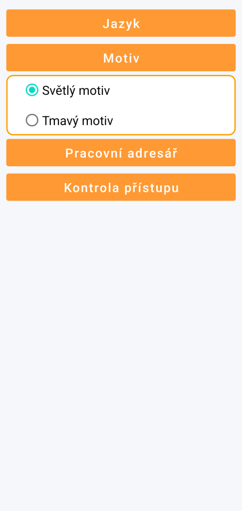 LocalSafeBox - Volba tématu