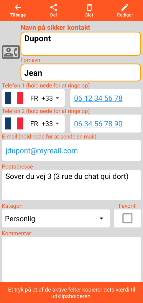 LocalSafeBox - Konsultation af en sikker kontakt