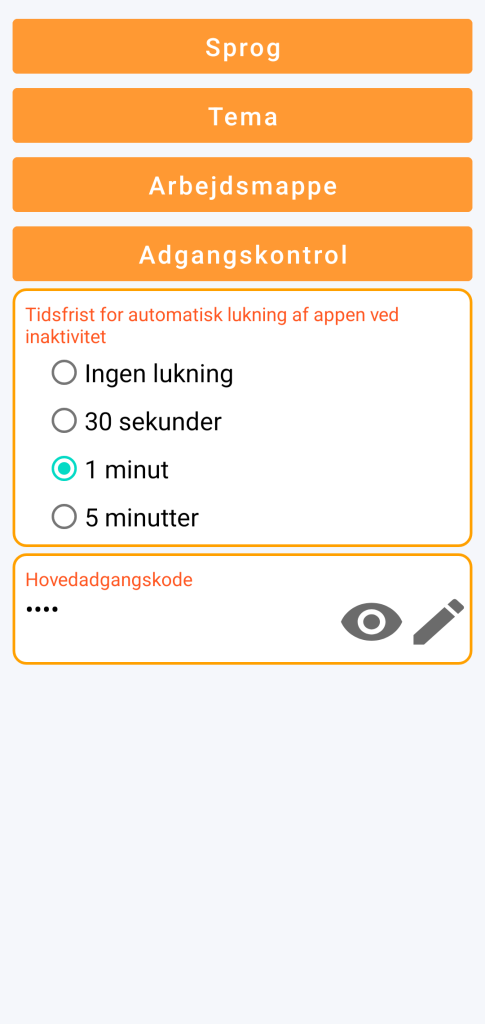 LocalSafeBox - Administration af adgangskontrol