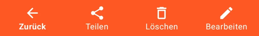 LocalSafeBox - Oberer Teil eines Datenblatts
