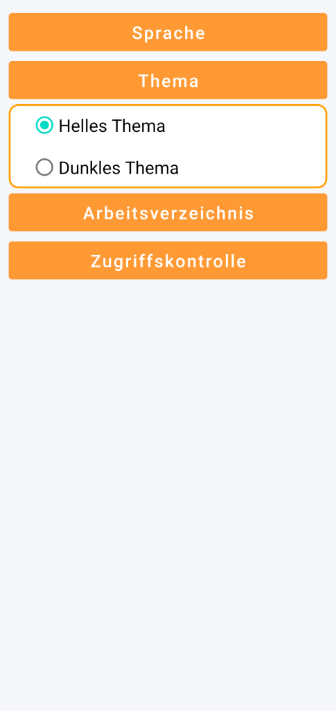 LocalSafeBox - Themenauswahl