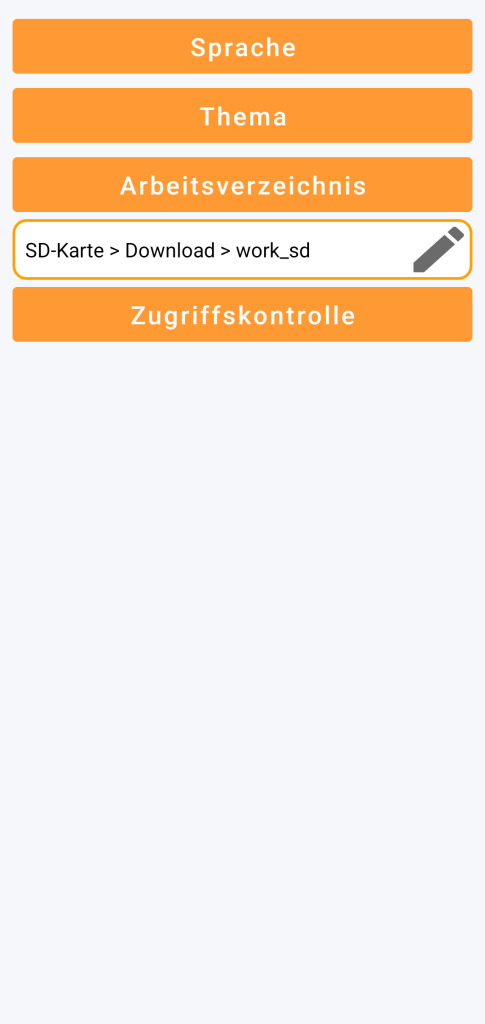 LocalSafeBox - Verwaltung des Arbeitsverzeichnisses