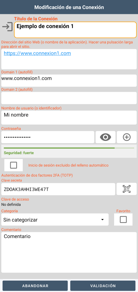 Conexión