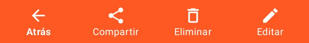 LocalSafeBox - Parte superior de una ficha