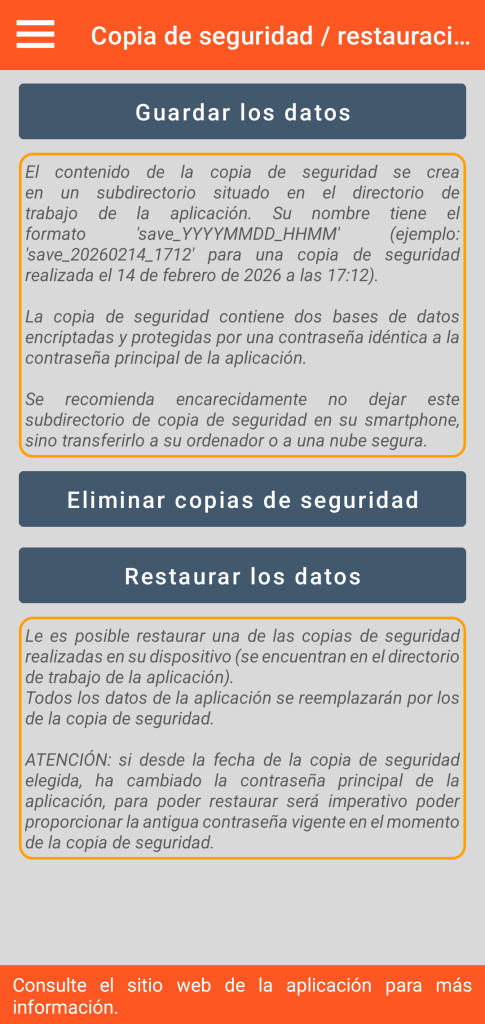 LocalSafeBox - Gestión de las copias de seguridad y de las restauraciones