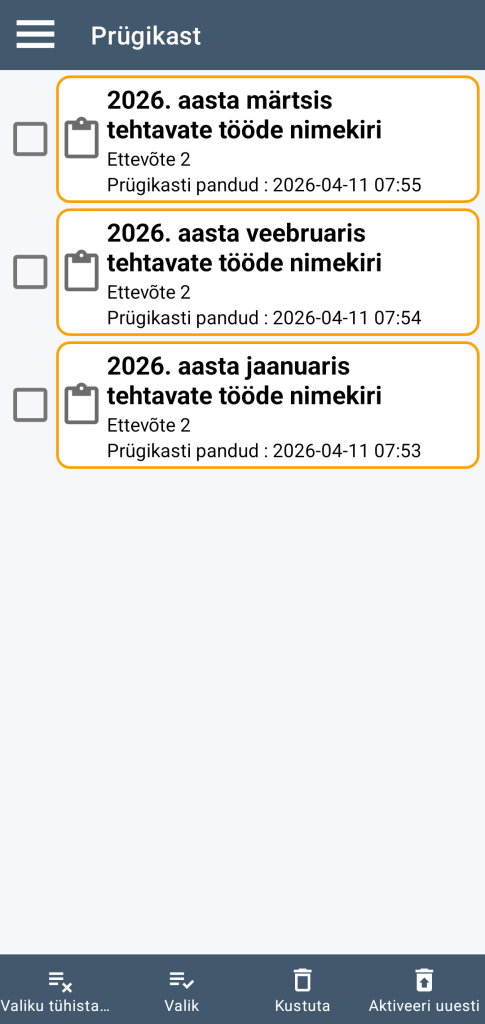 LocalSafeBox - Prügikasti haldamine