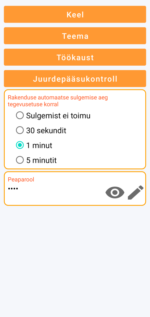 LocalSafeBox - Juurdepääsukontrolli haldamine