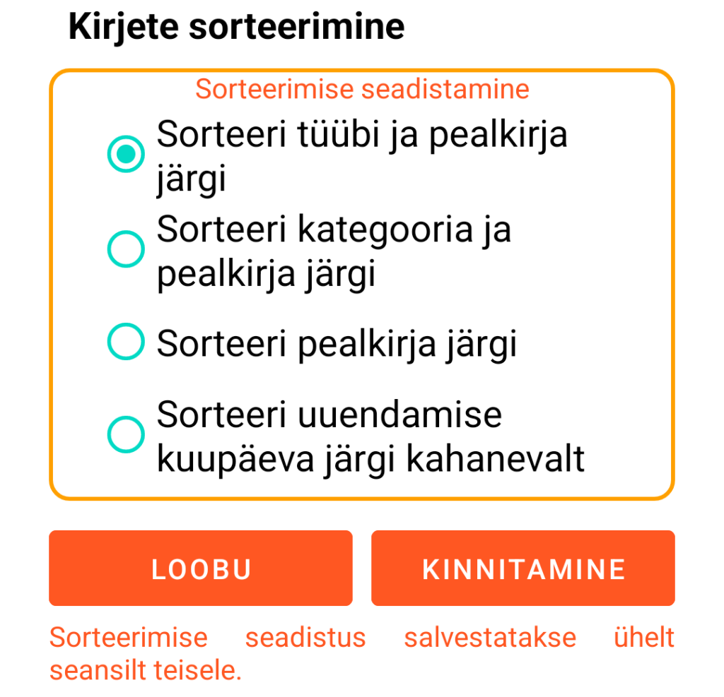 LocalSafeBox - Kirjete sordiimine