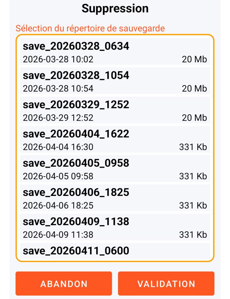 LocalSafeBox - Gestion du répertoire de sauvegarde à supprimer