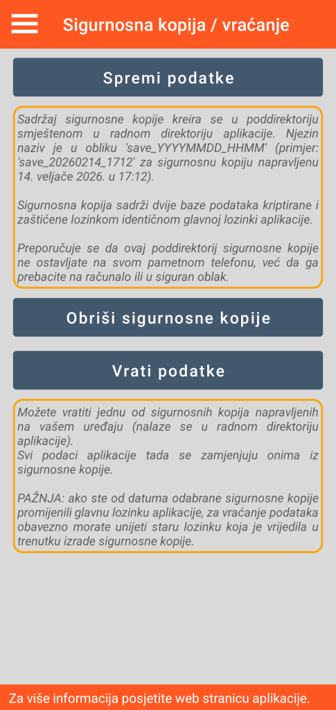 LocalSafeBox - Upravljanje sigurnosnim pohranama i obnavljanjima