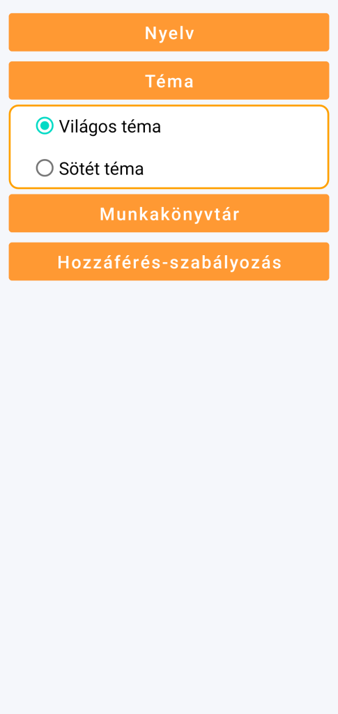 LocalSafeBox - Témaválasztás