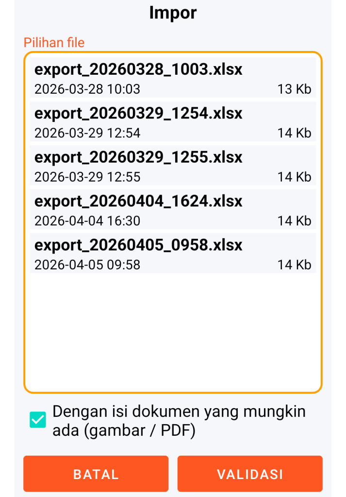 LocalSafeBox - Manajemen file XLSX untuk diimpor